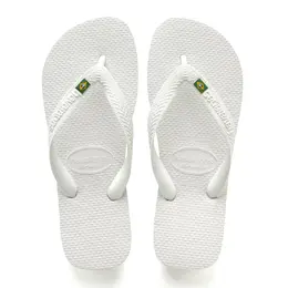 Havaianas: Белые шлёпанцы 