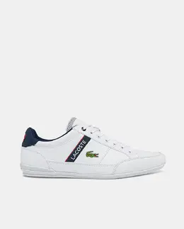 Lacoste: Белые кроссовки  Chaymon