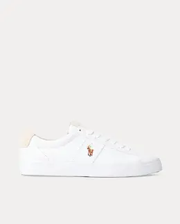 Polo Ralph Lauren: Белые кроссовки 