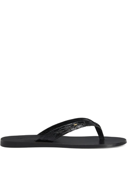 Giuseppe Zanotti: Чёрные шлёпанцы 