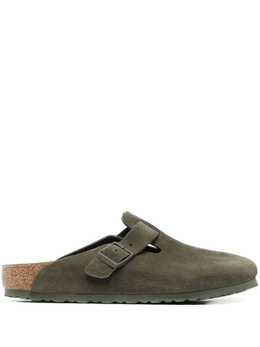 Birkenstock: Зелёные мокасины 