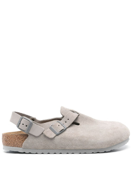 Birkenstock: Серые сандалии 