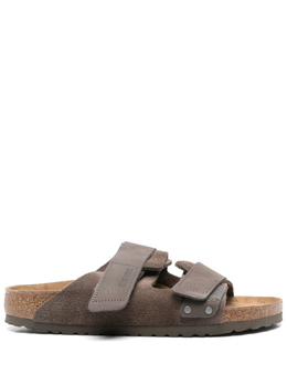 Birkenstock: Серые шлёпанцы 