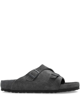 Birkenstock: Серые сандалии 