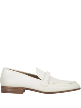 Gianvito Rossi: Белые мокасины 
