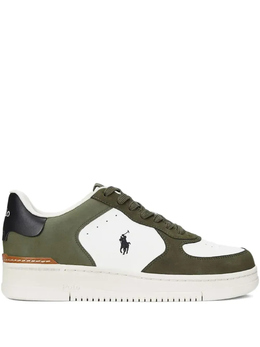 Polo Ralph Lauren: Зелёные кроссовки 