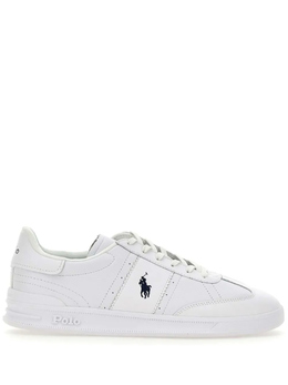 Polo Ralph Lauren: Белые кроссовки 