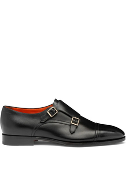 Santoni: Чёрные туфли 