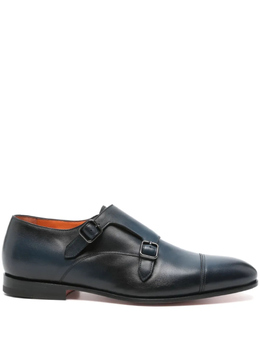 Santoni: Синие туфли 