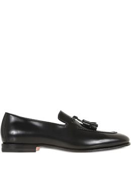 Santoni: Чёрные мокасины 
