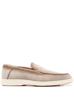 Santoni: Серые мокасины 