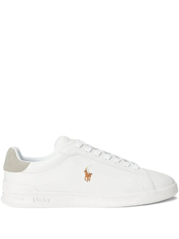 Polo Ralph Lauren: Белые кроссовки 