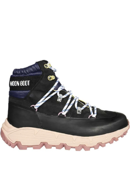Moon Boot: Чёрные ботинки 