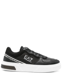 EA7 Emporio Armani: Чёрные кроссовки 
