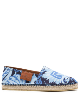 Etro: Синие мокасины 