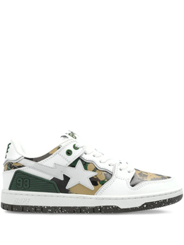 A BATHING APE: Белые кроссовки 