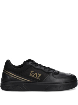 EA7 Emporio Armani: Чёрные кроссовки 