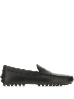 Tod's: Чёрные мокасины  Gommino