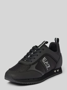 EA7 Emporio Armani: Чёрные кроссовки 