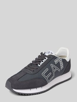 EA7 Emporio Armani: Тёмные кроссовки 