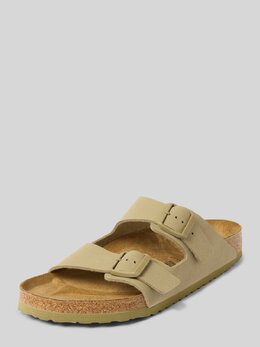 Birkenstock: Шлёпанцы цвета хаки 