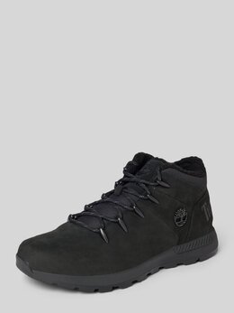 Timberland: Чёрные ботинки 