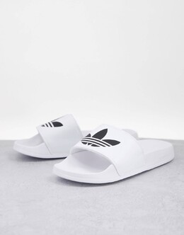 Adidas Originals: Белые шлёпанцы  Adilette Lite