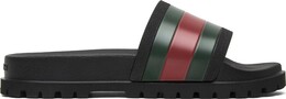 Gucci: Чёрные сандалии  Web