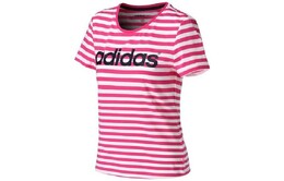 Adidas: Розовая футболка 