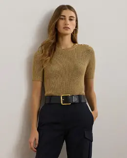 Lauren Ralph Lauren: Золотой свитер 
