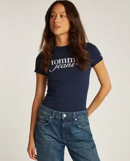 Tommy Jeans: Тёмная футболка 