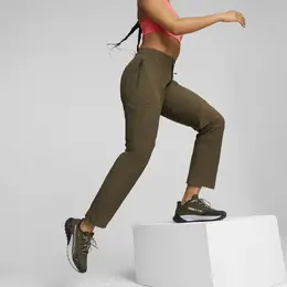 PUMA: Зелёные брюки 