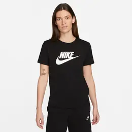 Nike: Чёрная футболка  Sportswear Essentials