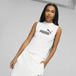 PUMA: Белая футболка  Ess
