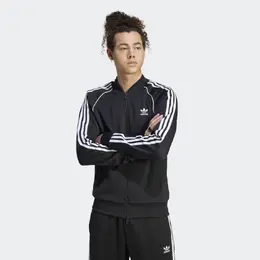 Adidas: Чёрная куртка  Adicolor Classics