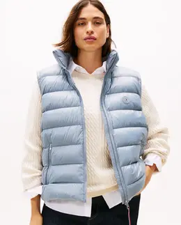 Tommy Hilfiger: Синий жилет  Curve