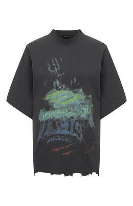 Balenciaga: Хлопковая футболка 