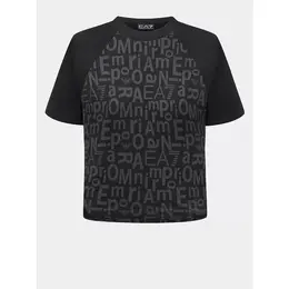 EA7 EMPORIO ARMANI: Чёрная футболка 