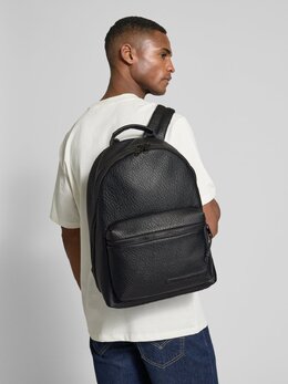 Armani Exchange: Чёрный рюкзак 