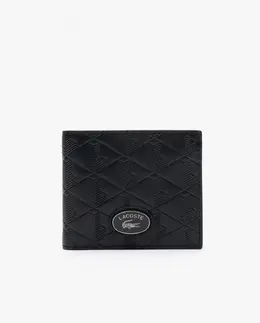 Lacoste: Чёрный кошелёк 