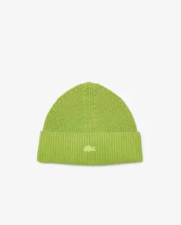 Lacoste: Зелёная шапка 