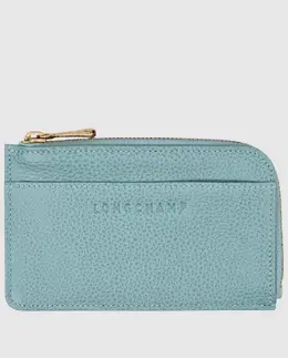 Longchamp: Голубой картхолдер  Le Foulonné