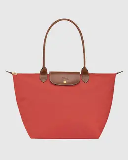 Longchamp: Красная сумка  Le Pliage Original
