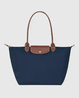 Longchamp: Тёмная сумка  Le Pliage Original