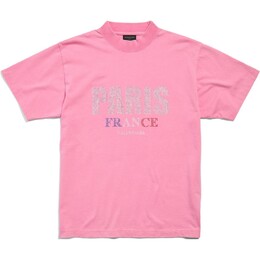Balenciaga: Розовая футболка 