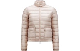 Moncler: Розовая куртка 