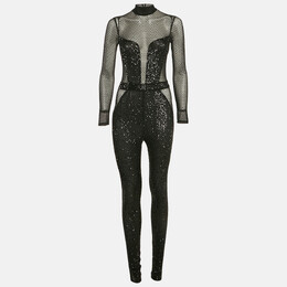 Elisabetta Franchi: Чёрный комбинезон 