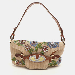 Valentino: Бежевая сумка 
