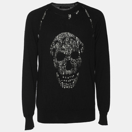 Alexander McQueen: Чёрный свитер  Skull