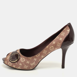 Louis Vuitton: Бордовые босоножки 